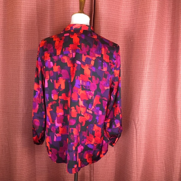 Ruby Rd. Vibrant Abstract Top 14 FREE SHIP - Picture 3 of 4